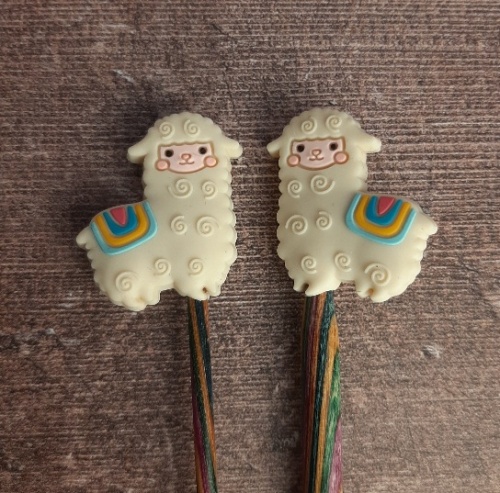 Knitting Notions Needle Stoppers x 2 - Alpaca